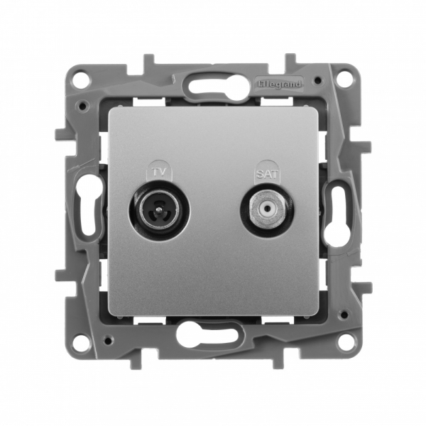 Legrand Etika Алюм Розетка Розетка TV/SAT 2-х кабельная