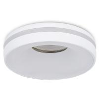 Светильник встраиваемый, GU10, D95xH38мм, IP20, белый, без лампы