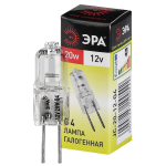 G4-JC-20W-12V  Лампа галогенная ЭРА JC-20W-12V-G4 20Вт капсула теплый белый свет G4