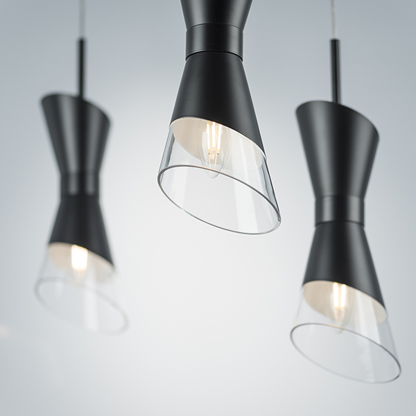 817017 Люстра STRATO 1х40W E14 ЧЕРНЫЙ МАТОВЫЙ