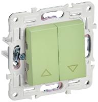 SKANDY Выключатель жалюзи 10А SK-V12G мятный IEK