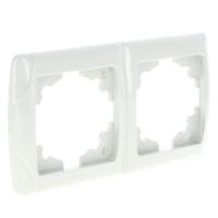 Лондон Рамка 2-местная горизонтальная белая EKF PROxima