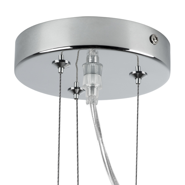 758084 Люстра подв. DIAFANO 8х40W G9 ХРОМ/ПРОЗРАЧНЫЙ