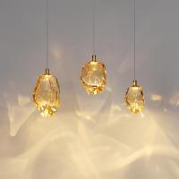 7111/4LC L-VISION ODL25 Подвесной светильник золотистый/янтарное стекло/металл IP20 LED 4W 300Лм 3000K 200° 220V GEMME