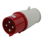V-32-3P-PE-IP44  Вилка ЭРА V-32-3P-PE-IP44 переносная 024 3Р+РЕ 32А 380В IP44