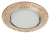 DK LD26 CHP/WH Светильник ЭРА декор cо светодиодной подсветкой Gx53, шампань (50/800)