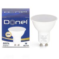 Светодиодная лампа 7Вт, MR16, 220В, GU10, 3000K, 525Лм, Ra>80, 110°, D50хH55мм