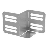 Переходник упрощённый горизонтальный Стандарт INOX (AISI 304) на 50 мм Н80 Промрукав