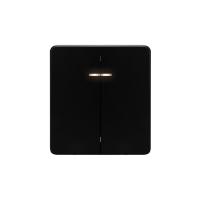 Выключатель ROUND 2 кл с подсветкой 10А с/у оникс KRANZ