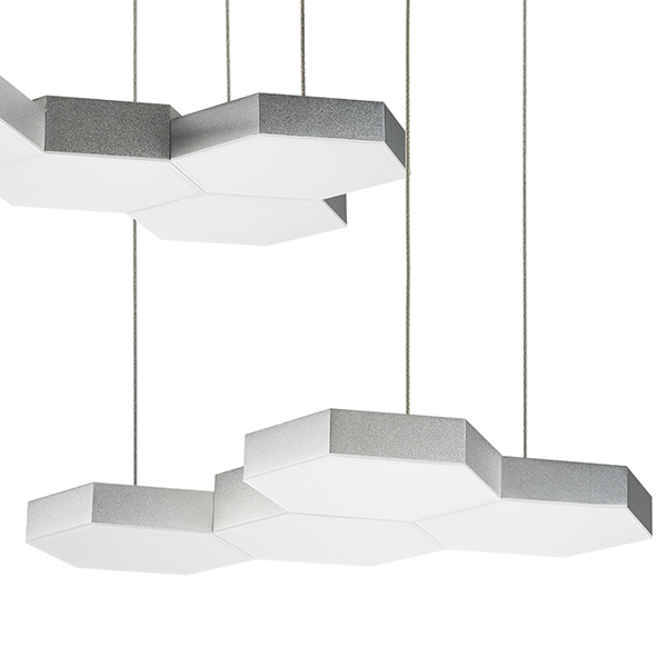 750262 Люстра подвесная FAVO LED-80W 3840LM Silver 3000K