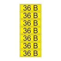 Наклейка знак электробезопасности «36 В» 35х100 мм REXANT (7шт на листе)