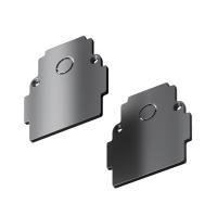 Заглушка торцевая 2шт Gravity встраиваемый черный