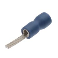 Наконечники штифтовые плоские изолированные с ПВХ манжетой (НШПИ) 2,5-10 синие (100 шт/уп) Промрукав