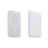 Портативное беспроводное зарядное устройство Power Bank (аккумуляторная батарея) 5000 mAh, MagSafe, белое REXANT