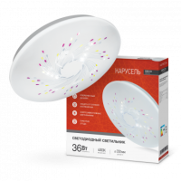 Светильник сд серии DECO 36Вт 230В 4000К 2340Лм 380х55мм КАРУСЕЛЬ IN HOME