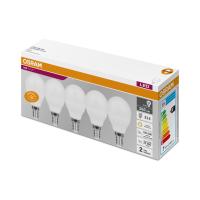 Лампочки светодиодные Osram Led Value Classic P60 7Вт 3000К Е14 / E14 шар матовый теплый белый свет набор 5 штук
