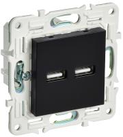 SKANDY Розетка USB A+A 3,1А SK-R15Bl черный IEK