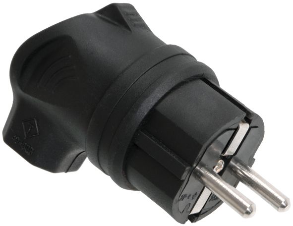 Вилка с боковым вводом ВБу3-1-0м IP44 ОМЕГА каучук IEK