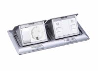 Выдвижной блок на 3+3 модуля, алюминий