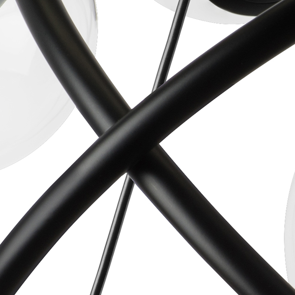 815390 Люстра CROCO 9х40W E14 ЧЕРНЫЙ МАТОВЫЙ