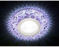 S299 PU хром/пурпурный хрусталь/MR16+3W(LED COLD)