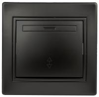 1-103-05 Intro Переключатель, 10А-250В, IP20, СУ, Plano, антрацит (10/200/2400)