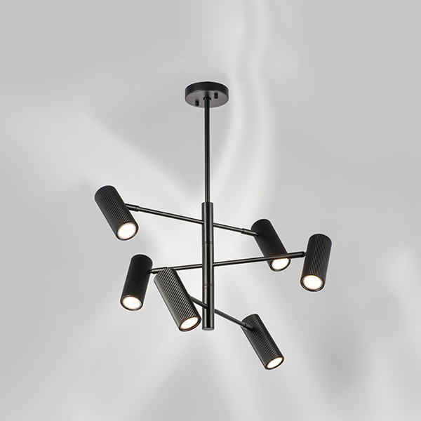 718267 Люстра ROMA 6х28W GU10 (led) MATT BLACK