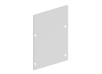 Боковая  глухая заглушка для профиля DN18516 Цвет:Белый матовый, RAL9003,Серия:DN8ALE