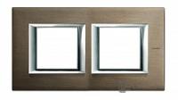 BT Axolute Бронза Рамка 2+2 мод прямоугольная горизонтальная