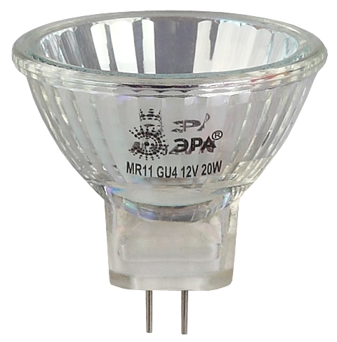 GU4-MR11-20W-12V-30CL  Лампа галогенная ЭРА GU4-MR11-20W-12V-30CL 20Вт софит теплый белый свет GU4