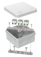 Коробка огнестойкая для о/п двухкомпонентная 60-0210-FR2.5-6 Е15-Е120 RAL7035 80х80х40 Промрукав