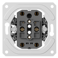 Механизм розетки двойной без заземления 16А 250В~ на винтах, серия DB