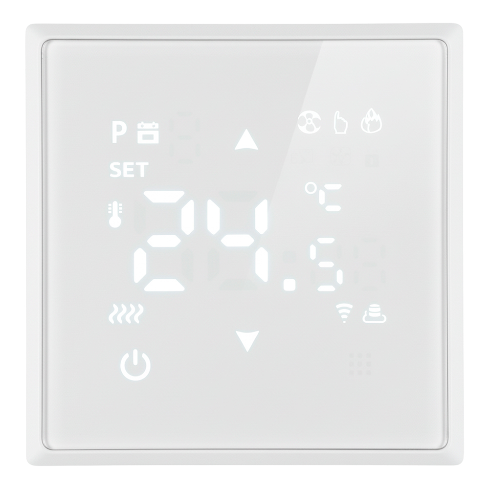 Терморегулятор Wi-Fi (механизм), STEKKER, 250В, 3500Вт, серия Эмили, RSW00-5119-01, белый фарфор, soft touch STEKKER RSW00-5119-01