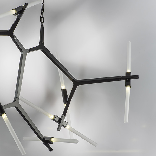 742147 Люстра STRUTTURA 14х6W (led) G9 ЧЕРНЫЙ МАТОВЫЙ