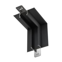 Коннектор угловой внутренний, встраиваемый Basity, черный