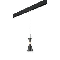 PRO816017 Светильник д/1-фазн трека DUMO 1х40W E14 ЧЕРНЫЙ МАТОВЫЙ/ЗОЛОТО (816017+595007)