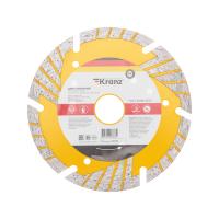 Диск алмазный отрезной Turbo сегментный с защитными секторами, 125х22,2x10мм KRANZ