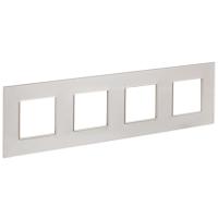 SKANDY Рамка 4-местная SK-F24Sh стекло шампань IEK