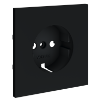 Накладка для розетки с заземлением, S70 (графит)