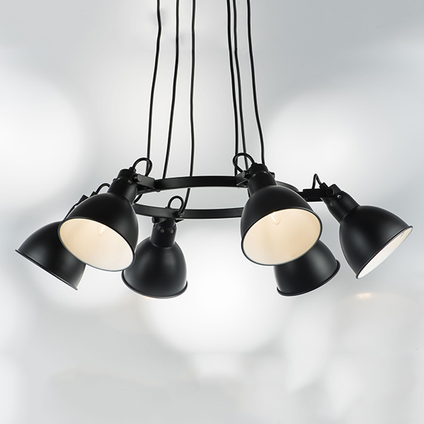 761167 Люстра ACROBATA 6х40W E14 ЧЕРНЫЙ