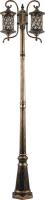 Светильник садово-парковый Feron PL5038 столб круглый 2*100W 230V E27, черное золото