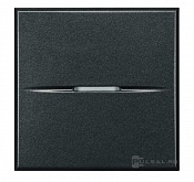BT Axolute Антрацит Axial Переключатель 16А 2 мод (безвинт.зажим)