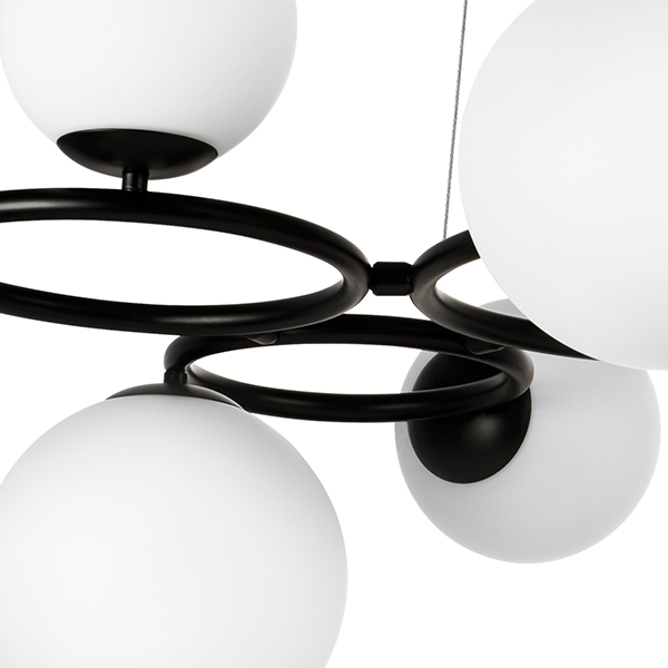 815097 Люстра GLOBO 9х40W G9 МАТОВЫЙ ЧЕРНЫЙ