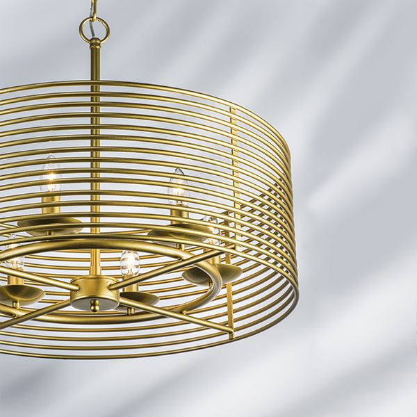 728063 Люстра ZETA 6х40W E14 ЗОЛОТО