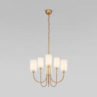 Подвесная люстра с тканевыми абажурами 60164/6 латунь