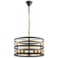 735050 Люстра EPSILON 5х40W E14 ЧЕРНЫЙ/ЗОЛОТО