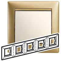 Legrand Valena Матовое Золото Рамка 5-ая гориз