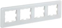 BRITE Рамка 4-местная РУ-4-2-Бр стекло белый RE IEK
