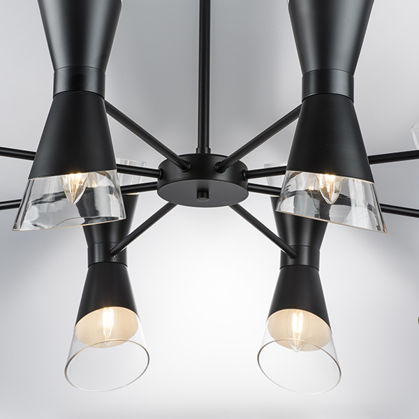 817167 Люстра STRATO 16х40W E14 ЧЕРНЫЙ МАТОВЫЙ