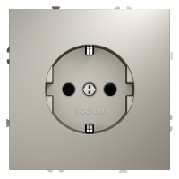 Розетка встраиваемая VOLTUM S70 с заземлением 16А, (кашемир)
